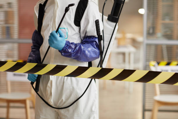 Professional Biohazard Cleanup technician working in Lyons, WI